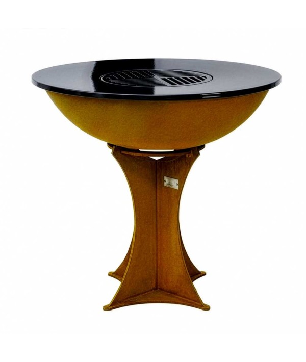 Brasero avec socle en Corten en forme d'&eacute;toile France Braseros