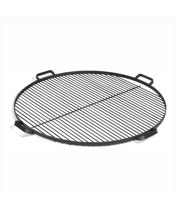 Grille de cuisson de 70cm de diamètre en acier avec poignées pour brasero de jardin