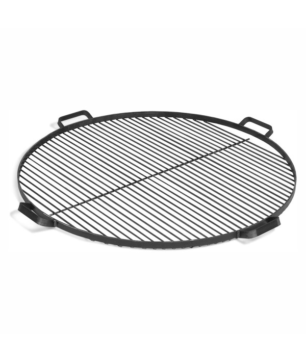 Grille de cuisson de 80cm de diamètre en acier avec poignées pour brasero de jardin