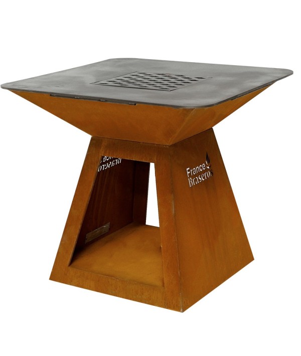 Brasero grill avec meuble carré France Braseros