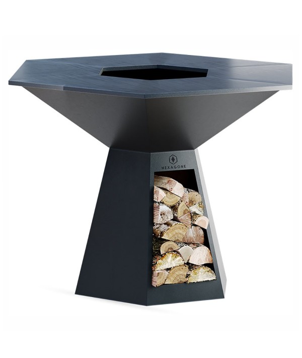 Brasero avec plaque de cuisson de 150cm de diamètre pour cuisiniers amateurs ou professionnels