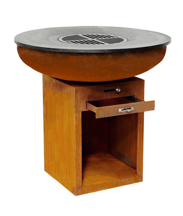 Brasero Plancha grill avec tiroir à cendres et espace de rangement France Braseros