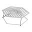 grille plinthe pour brasero 105cm en inox - cuisson surélevée au centre du barbecue