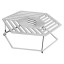 grille plinthe pour brasero 150cm en inox - cuisson surélevée au centre du barbecue