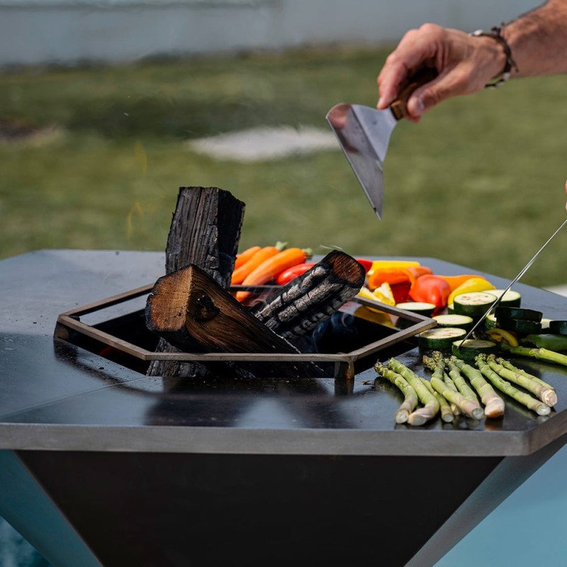 plinthe pour brasero de 85cm de diamètre - durable et esthétique (exemple de mise en situation)