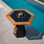 plinthe pour brasero de 85cm de diamètre - durable et esthétique