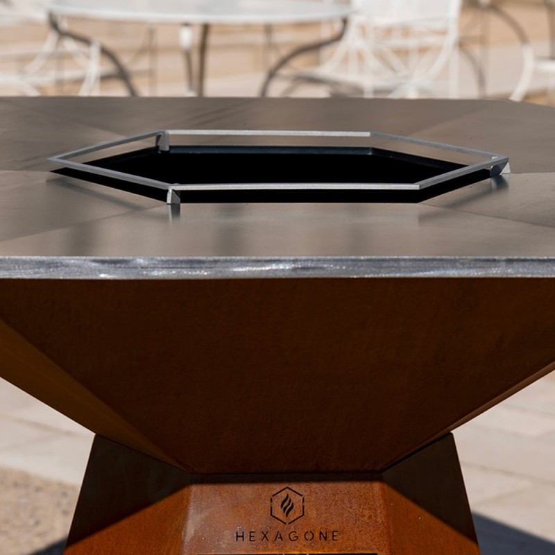 plinthe pour brasero de 150cm de diamètre - durable et esthétique (exemple de mise en situation)