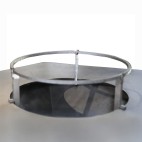 Support de grille bas pour brasero plancha Iwona Grill 80 pour cuisiner au-dessus du foyer