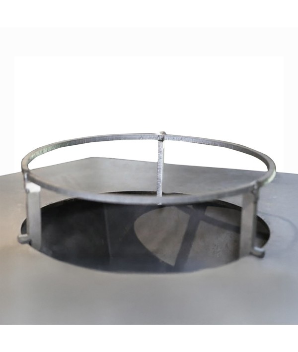 Support de grille bas pour brasero plancha Iwona Grill 80 pour cuisiner au-dessus du foyer