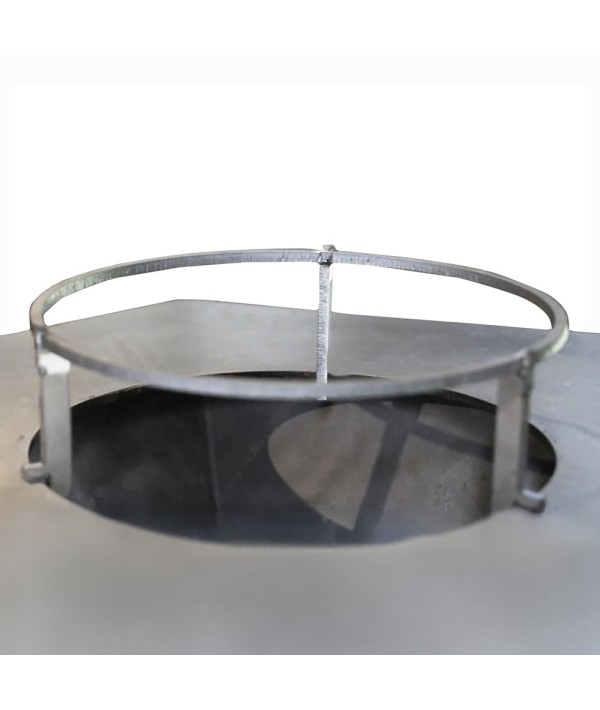Support de grille bas pour brasero plancha Iwona Grill 100 pour cuisiner au-dessus du foyer