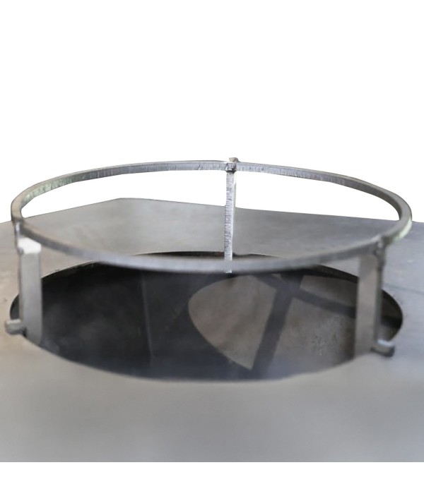 Support de grille bas pour brasero plancha Iwona Grill 114 pour cuisiner au-dessus du foyer