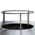 Support de grille haut pour brasero plancha Iwona Grill 114 pour cuisiner au-dessus du foyer