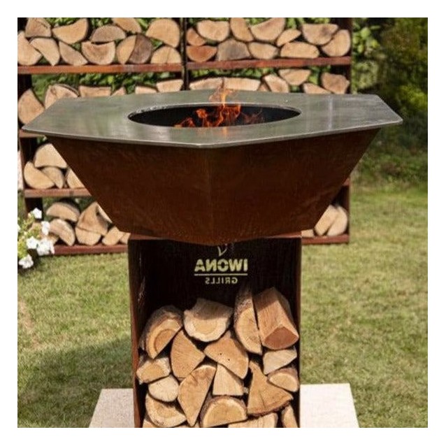 Brasero Iwona Grill en corten 100cm de diamètre