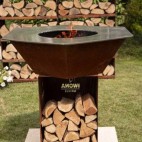 Brasero Iwona Grill en corten 100cm de diamètre