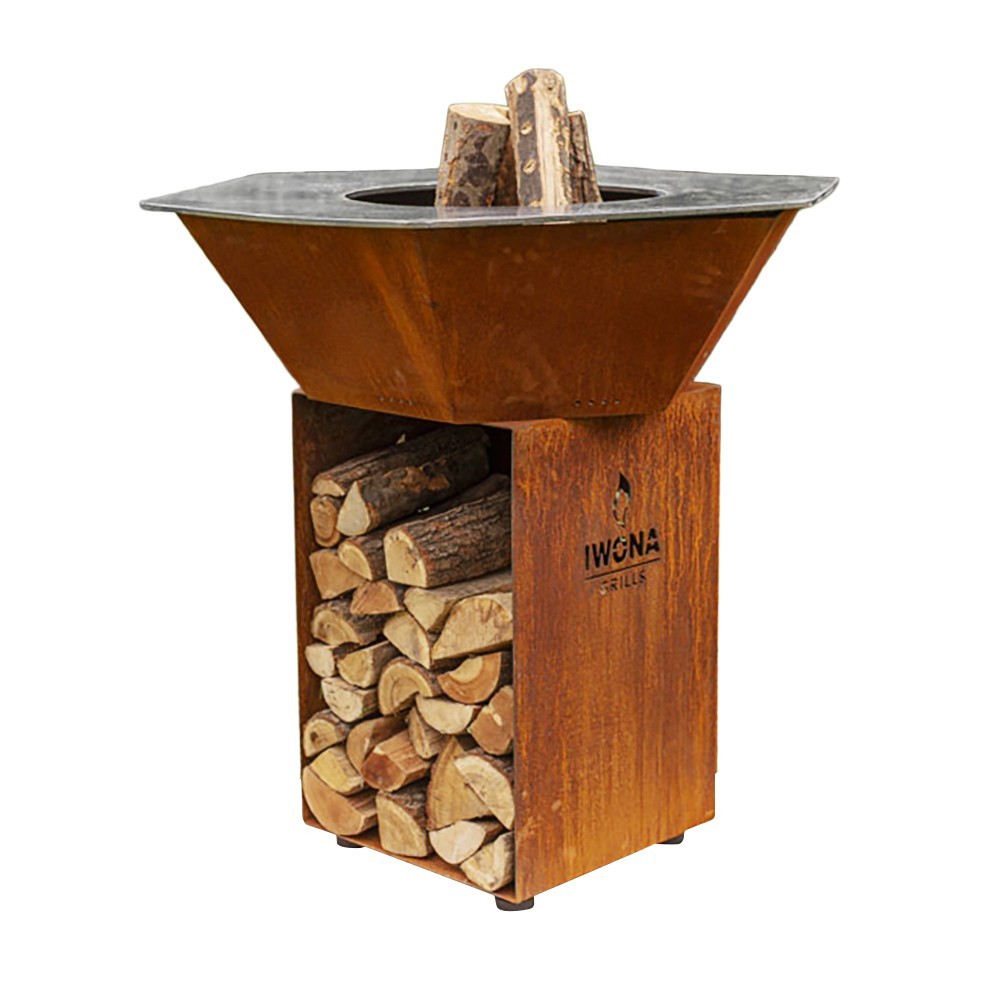 Brasero Iwona Grill en corten 100cm de diamètre