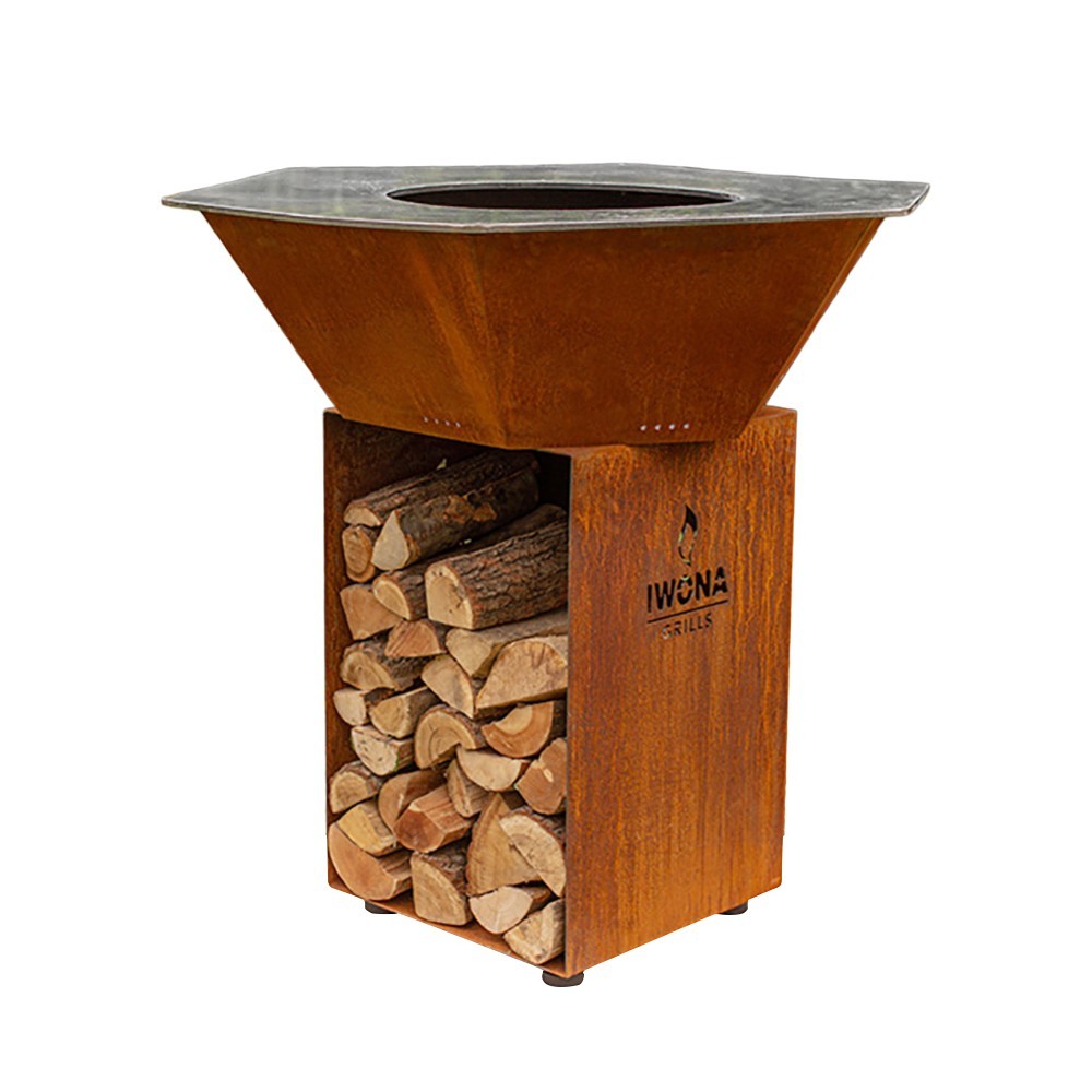 Brasero Iwona Grill en corten 114cm de diamètre