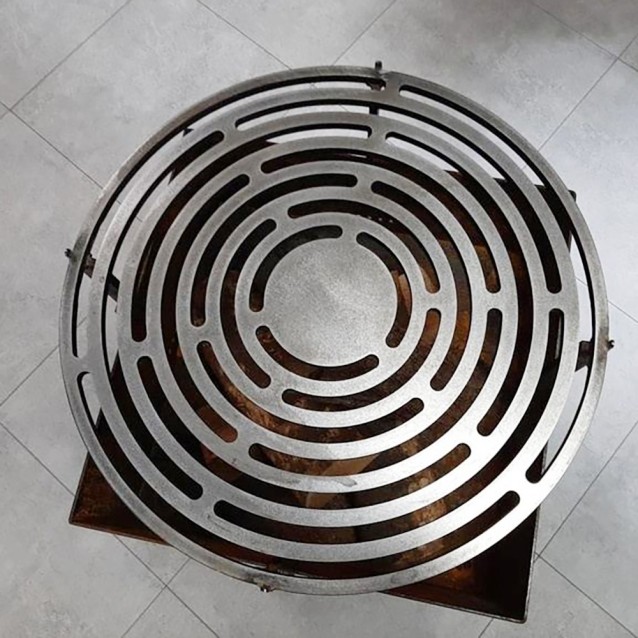 Brasero grill Quadro format carré avec plaque en vitrocéramique