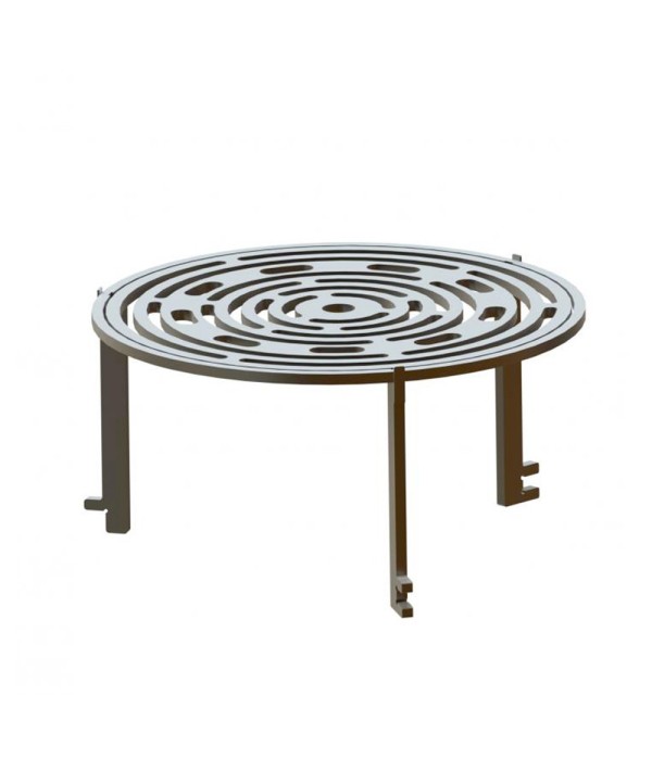 Grille centrale pour brasero 100cm de diamètre ((exemple d'utilisation, anneau de support vendu séparément)
