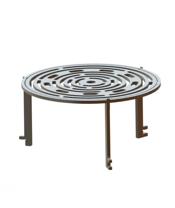 Grille centrale pour brasero Iwona Grills de 114cm de diamètre (exemple d'utilisation, anneau de support vendu séparément)