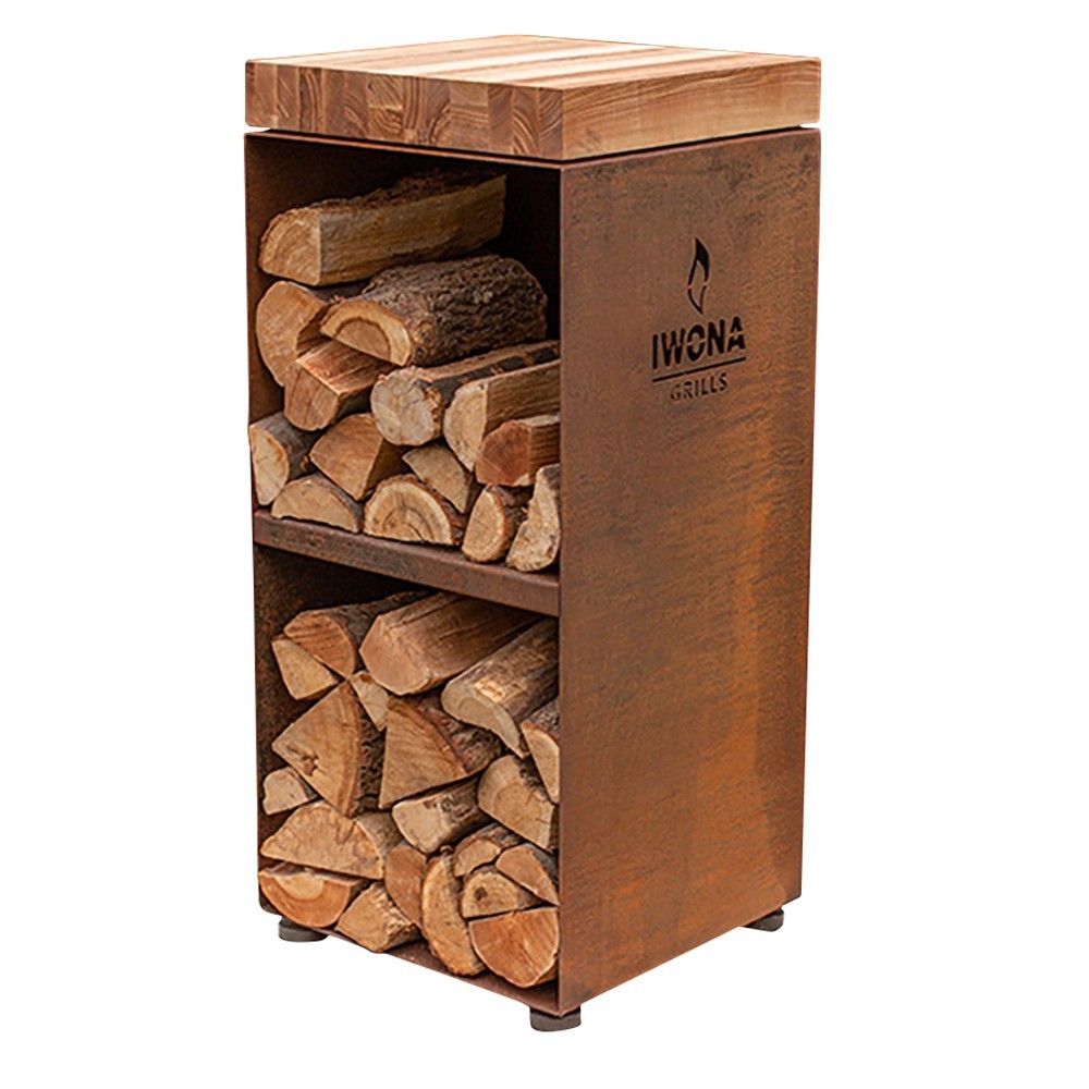 Table de rangement en bois 48x48x96cm également utilisable comme support