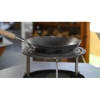 support à wok et brochette pour brasero 80cm de diamètre