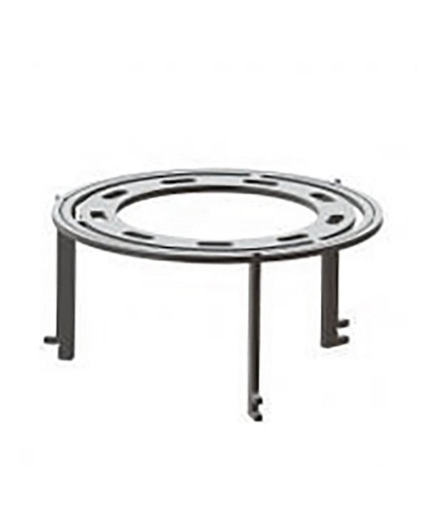 Le support à wok pour brasero 100cm de diamètre sera inséré dans le support de grille (accessoire non-inclus, vendu séparément)