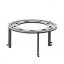 Le support à wok pour brasero 100cm de diamètre sera inséré dans le support de grille (accessoire non-inclus, vendu séparément)