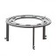 Le support à wok pour brasero 114cm de diamètre sera inséré dans le support de grille (accessoire non-inclus, vendu séparément)