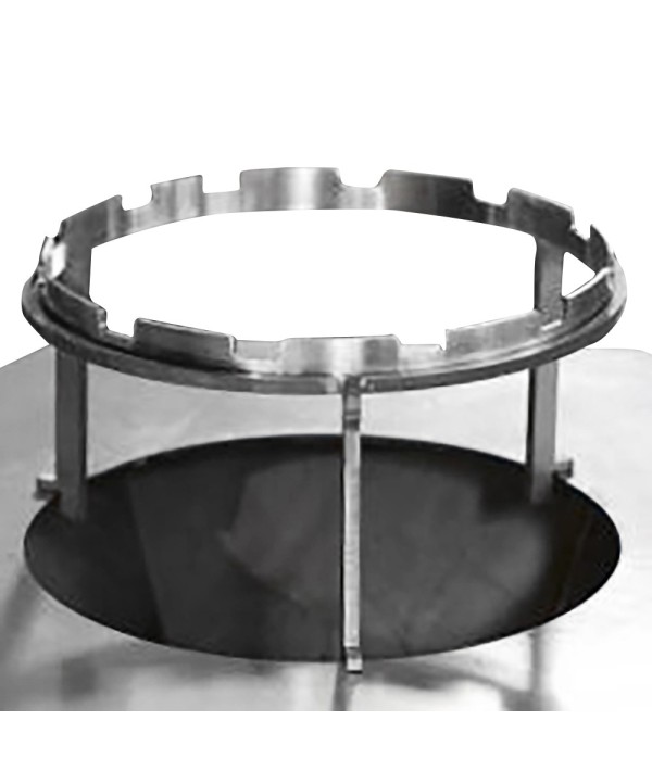Repose-brochettes pour brasero Iwona Grills de 114cm de diamètre (exemple d'utilisation, support vendu séparément))