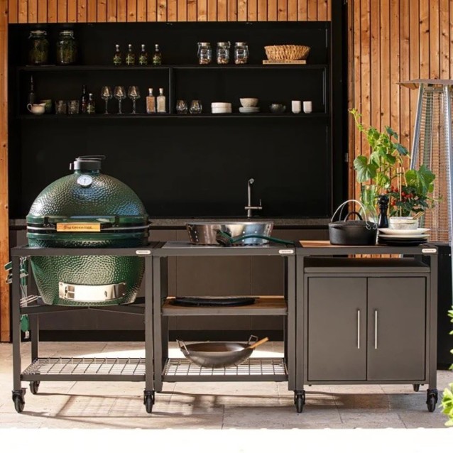 Brasero kamado XL Big Green Egg - grande quantité de convives