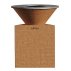 Brasero Tradition Firten 80cm de diamètre Corten