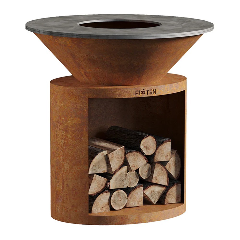 Brasero Ellipse 100cm de diamètre Corten de marque Firten