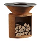 Brasero Ellipse 100cm de diamètre Corten de marque Firten