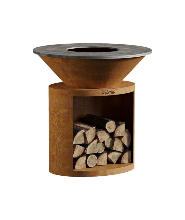 Brasero Ellipse 100cm de diamètre Corten de marque Firten