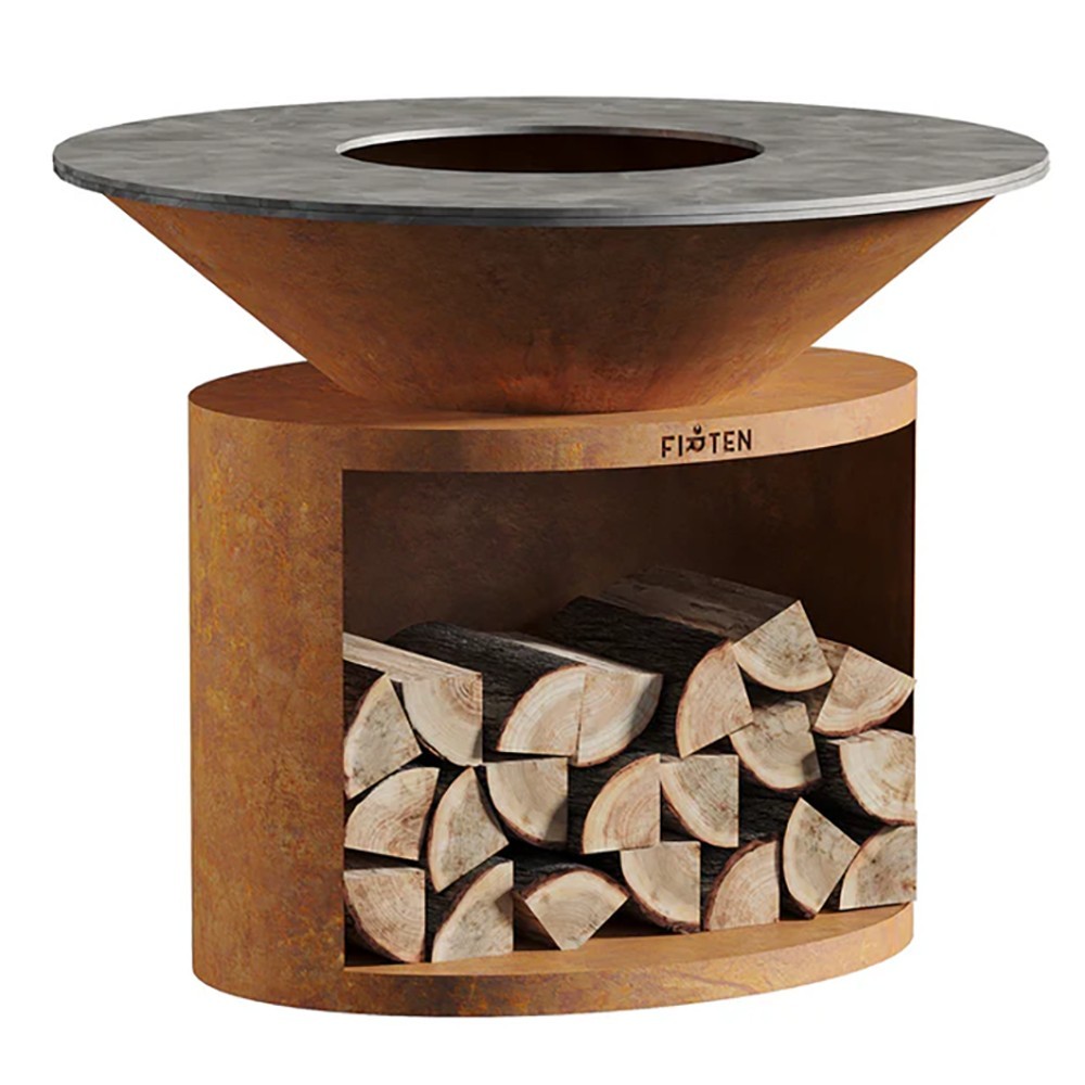Brasero Ellipse 120cm de diamètre Corten de marque Firten