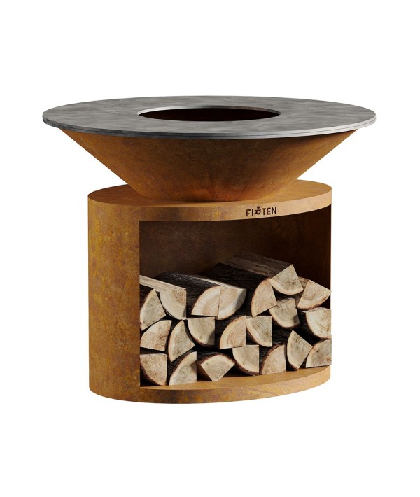 Brasero Ellipse 120cm de diamètre Corten de marque Firten