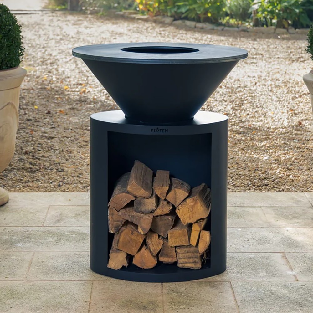 Brasero Ellipse 80cm de diamètre Noir de marque Firten