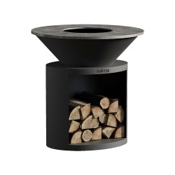 Brasero Ellipse 100 Noir Firten