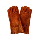 Gants en cuir Firten pour protection - manipulation de bois ou utilisation du brasero