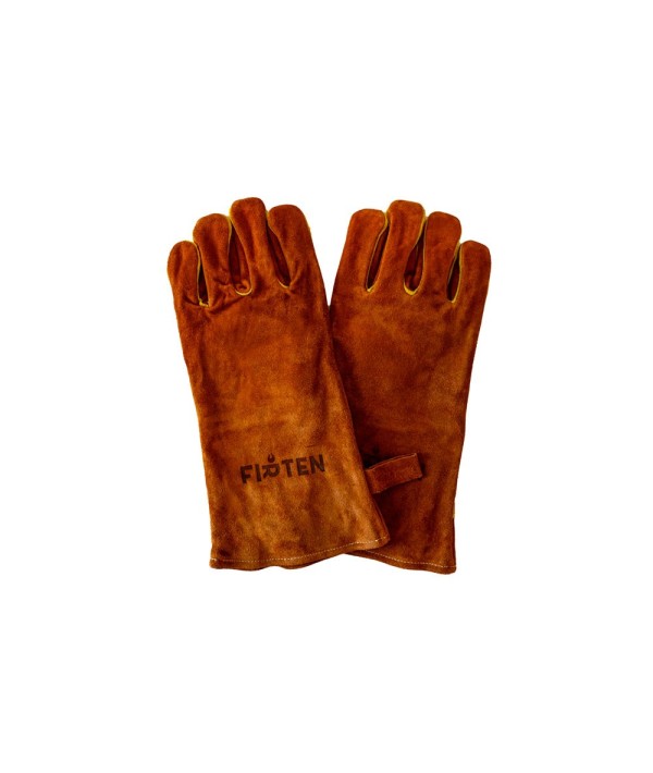 Gants en cuir Firten pour protection - manipulation de bois ou utilisation du brasero