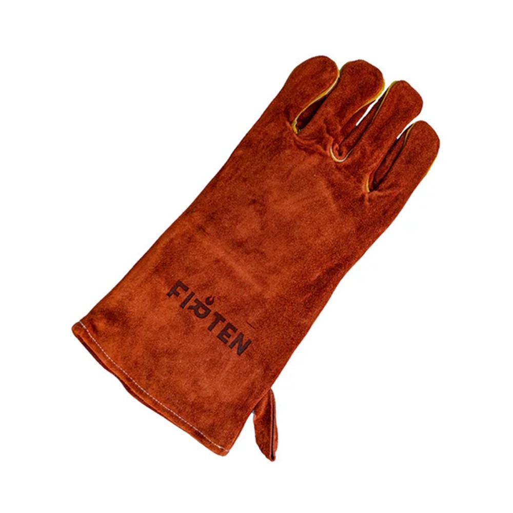 Gants en cuir Firten pour protection - manipulation de bois ou utilisation du brasero