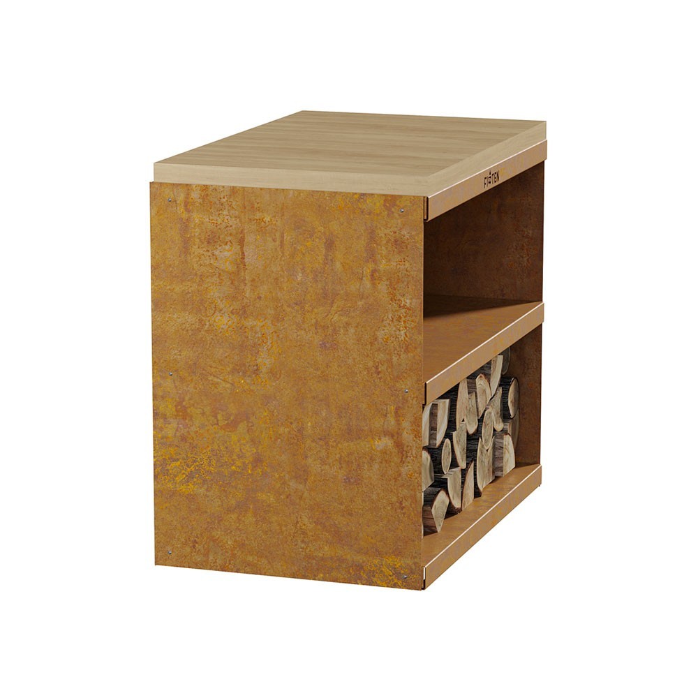 Desserte pour rangement ou plan de travail - Corten - marque Firten