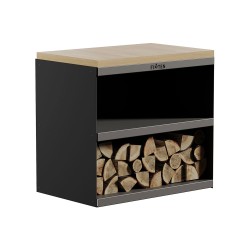 Desserte noire Firten 100x65x70cm