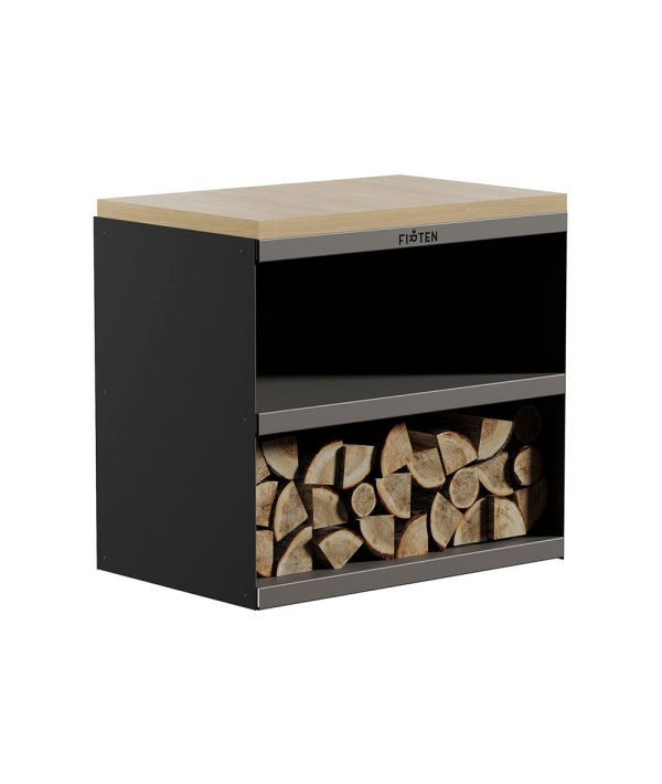 Desserte pour rangement ou plan de travail - Noir - marque Firten