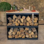 Desserte pour rangement ou plan de travail - Noir - marque Firten