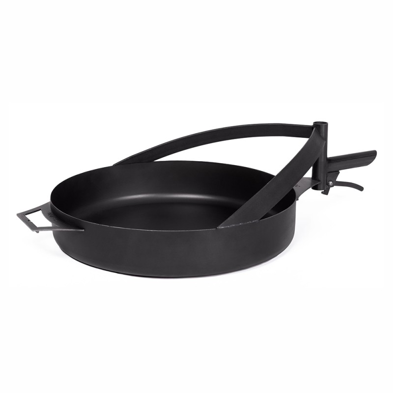 Poele 50cm en acier avec poignée pour brasero