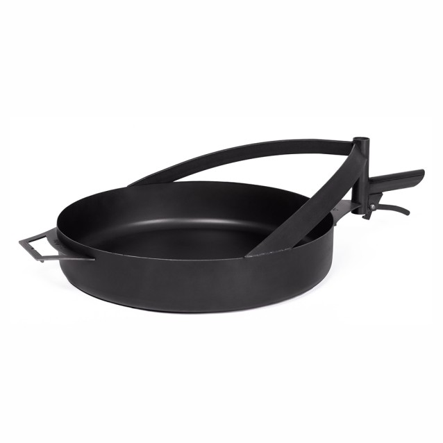 Poele 50cm en acier avec poignée pour brasero