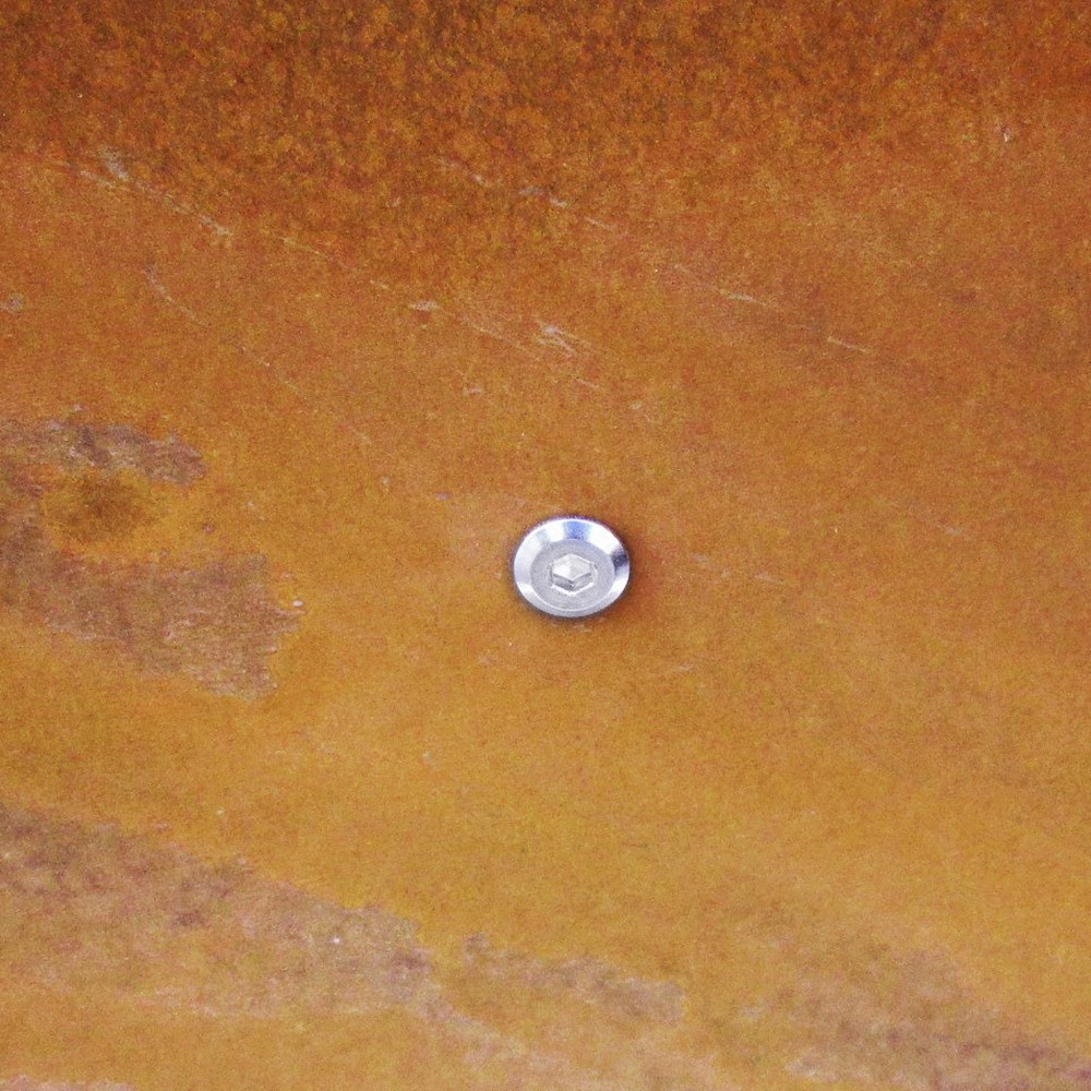 Vis du bouton de couvercle étouffoir en acier corten de 102cm de diamètre pour brasero ou barbecue France Braseros