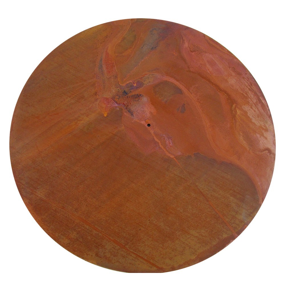 Couvercle étouffoir en acier corten de 50cm de diamètre pour brasero ou barbecue France Braseros