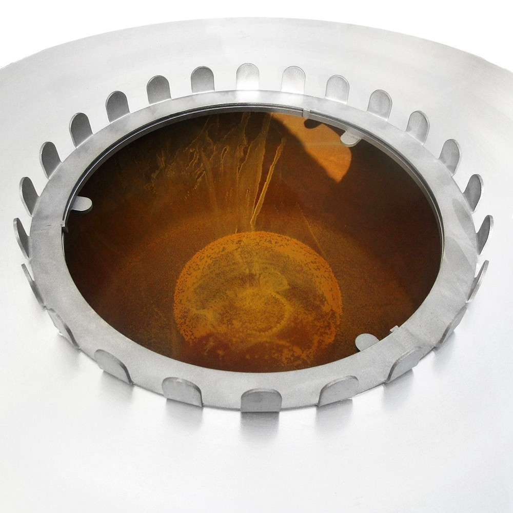 Anneau anti-chute d'aliments de 45 cm de diamètre pour braseros France Braseros (exemple de mise en situation)